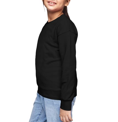 Image of Women's Cotton Stretchable Full Sleeves Sweatshirt Regular Fit, Round Neck Casual Winterwear for Boys and WOMs L318 SV