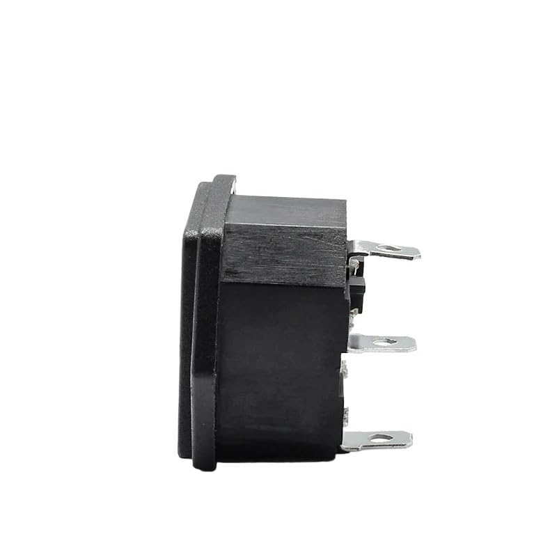 AC-04 Power Socket Fuse Switch Connector Plug Connector 3 Pins with 10A Fuse 10A 250VAC