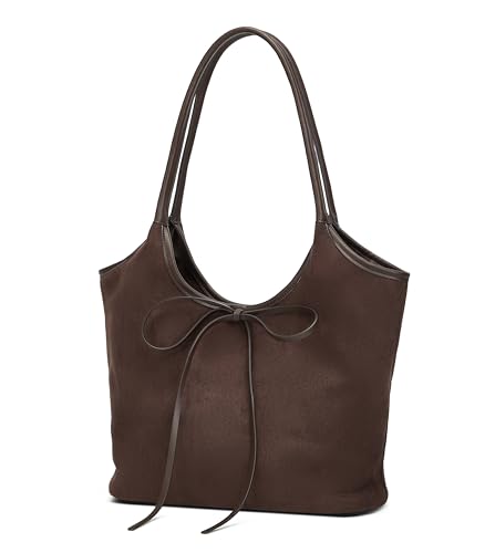 Vintage French Bow Tote Bag Large Capacity Hobo Bag Shoulder Bag Satchel Purse Chic Underarm Bag for Women Girls2