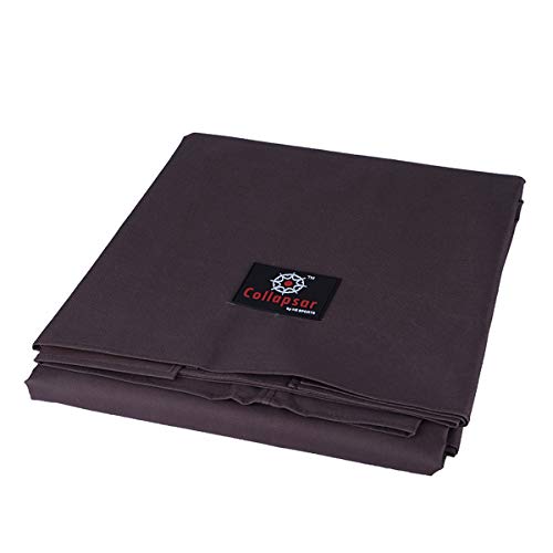 7/8/9FT Heavy Duty 600D Polyester Canvas Billiard Pool Table Cover(7 Colors Available) (Coffee Brown, 9-Foot)