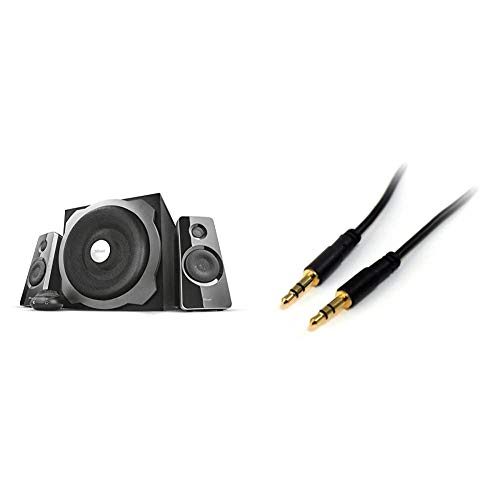 Trust Tytan Enceinte PC 2.1 avec Caisson de Basses pour Ordinateur (120 Watt) – Noir & StarTech.COM Câble Audio stéréo Slim 3,5 mm de 90 cm – M/M - Les Beatles, Paul McCartney, John Lennon, RIngo Starr, George Harrison Trust Tytan Enceinte PC 2.1 avec Caisson de Basses pour Ordinateur (120 Watt) - Noir & StarTech.COM Câble Audio stéréo Slim 3,5 mm de 90 cm - M/M