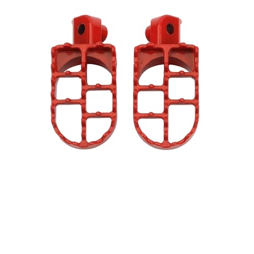 Moto Pedal Para PW50 80 Para TW200 Para XR50R Para CRF50 Para CRF70 Para CRF80 Para CRF100F Reposapiés Para Motocicleta Dirt Pit Bike Reposapiés Motocicleta Moto Pie Pedal(Red)