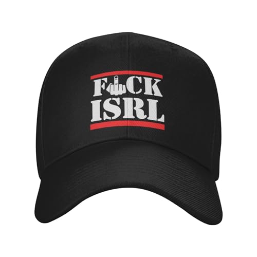 Fuck Israel-Hut Free Palestine-Hut Anti-Israel-Kappe für Männer und Frauen Schwarz K