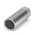 Teng Tools 13MM 1/2 Inch Drive 12 Point Metric Deep Chrome Vanadium Socket | Mechanic Tool | Hand Tool - M120613-C