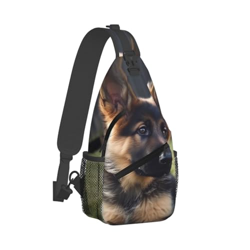 Mochila tipo sling negra para adulto 7.5"x3.5"x15.3"