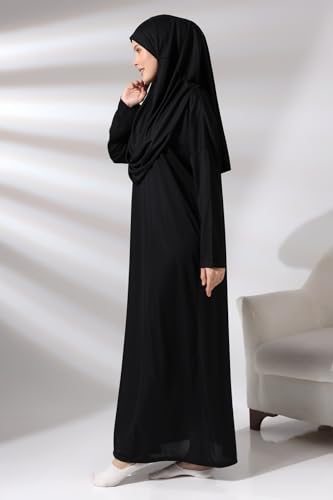Image of ihvan online Muslim Dresses for Women, One-Piece Prayer Dress & Prayer Rug & Beads, Islamic Gift Set for Eid Ramadan