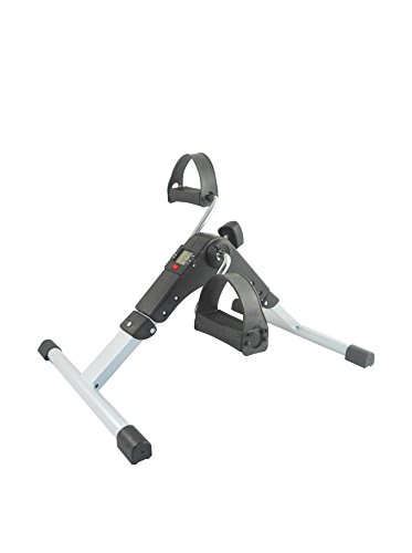 Jocca - Pedaleador Estático Plegable | Pantalla Digital | Aparatos para hacer ejercicio en casa | Pedaleador Antideslizante | Tamaño montado 37x49.5x23.5cm |