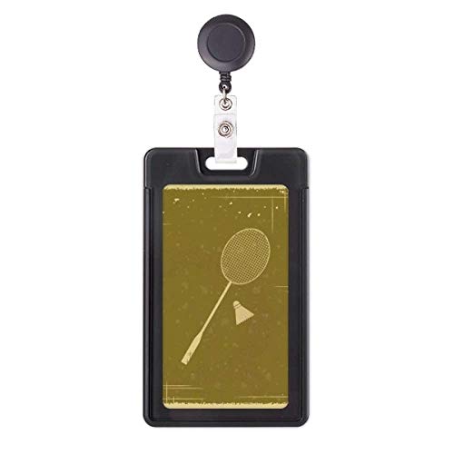 Badge rétractable badminton idéal pour le bureau et le gymnase