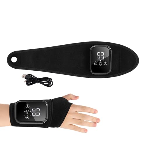 Bande chauffante poignet avec massage vibrant rechargeable pour soulager la douleur au quotidien