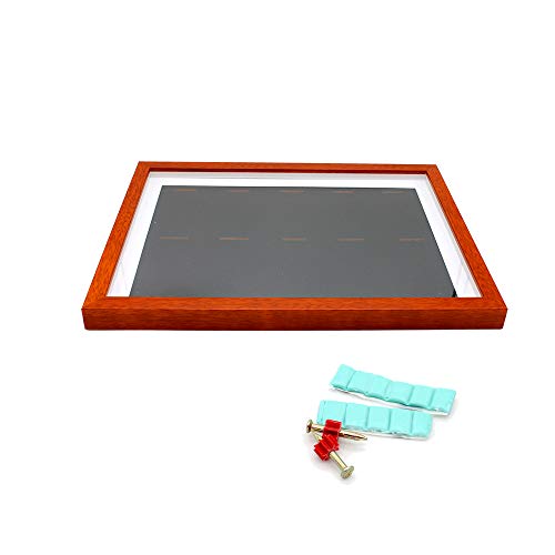 J&X medaillenhouder, race bib medaillen-display vitrine met houten frame, medaillenframe voor of loopmedaille… - Image 4