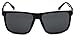 Locs 91055 Black Sunglasses | Authentic Gangster Oversized Eyewear Flat Top Shades