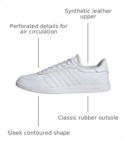 Image of adidas Women's Breaknet Sleek Shoes, FTWR White FTWR White Core White, 10