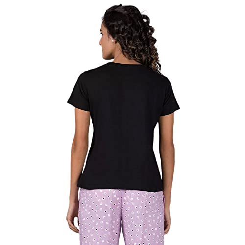 Image of in. fuse by Shoppers Stop Graphic Cotton Round Neck Womens Regular Fit T-Shirt (S21INFGRAKTPB-P)