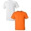 White/Safety Orange