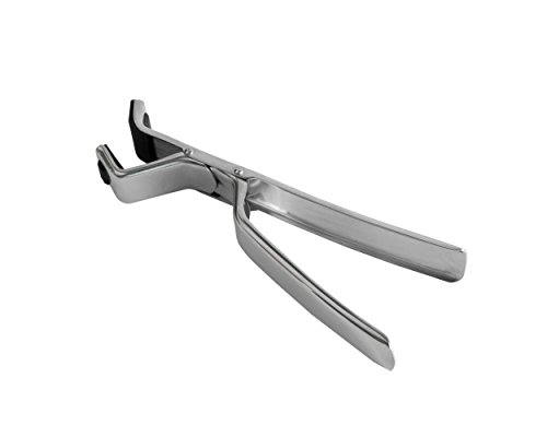 Original Otto Wilde Grillers Drip Tray Tongs, Made of High Quality Stainless Steel, Locking Tongs with Rubber Coating for the perfect grip on the drip tray, Easy Handling