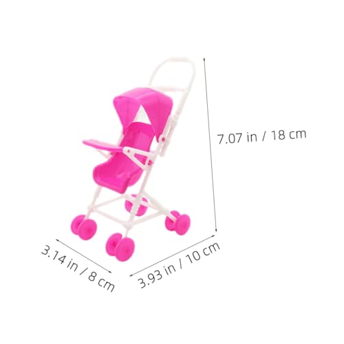 ERINGOGO 2 Stück Teiliges Puppenwagen Realistische Puppenwagen Simulation Leichtes für Kleinkinder Puppenzubehör für Fantasievolles Rollenspiel – Bild 5