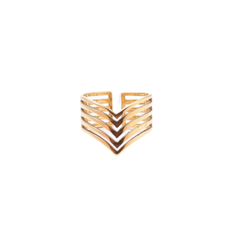 SALTY Fashion Angelic Golden Finger Ring for Women & Girls | Anti-Tarnish | Fancy | Stylish & Minimal | Birthday Gift | Aesthetic Jewellery | Accessories for Everyday Wear | Size - 19 (B0D3XKNSKJ) Amazon Price History, Amazon Price Tracker