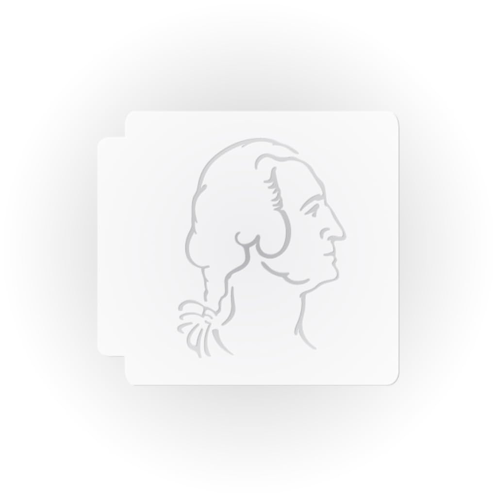 George Washington Head 783-F053 Stencil (13 inch)