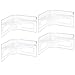 mDesign Plastic Kitchen Cabinet Lazy Susan Food Storage Organizer Raised Shelf Tray - 2 Tier, Pie-Shaped, 1/4 Wedge, Organize Soup Cans, Pasta, Tea, Coffee, Spices, Jars, Bottles - 4 Pack - Clear
