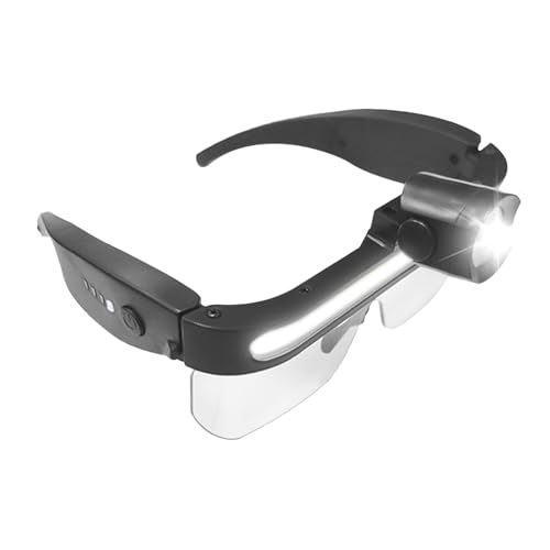 Gafas de seguridad con luces | 2 modos de trabajo, gafas de protección ocular, para hombres y mujeres, laboratorio de construcción, reparación de automóviles, tareas debajo del capó, espacios de