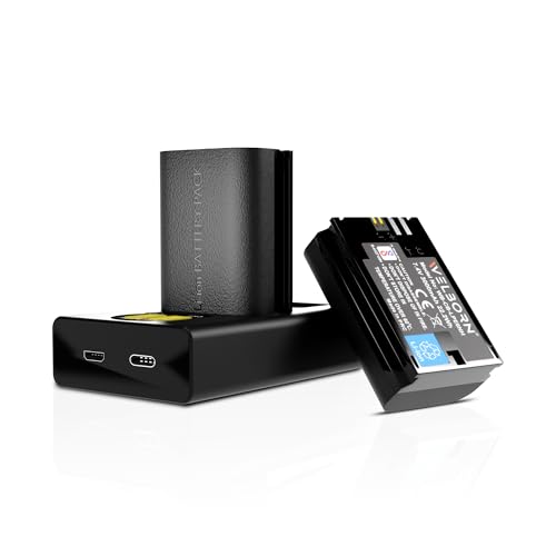 Image of WELBORN LP-E6N Dual Battery and Charger Combo for Canon EOS 5D Mark II III IV 5DS 5DS R 6D 60D 6D Mark II 7D 7D Mark I,70D 80D