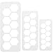 DIY Pasteles Moldes, 3 tamaños Cake Cutter - Juego de moldes, Back accesorios para decorar tartas fondant mazapán(hexágono)