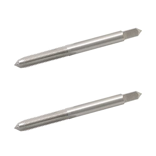 Aopin M6 x 0.75テーパーハンドタップHSSメートル法高速度鋼ハンド/機械使用ストレートフルートねじタップ、新しいねじの作成に使用、損傷および詰まったねじの再ねじ込み、2 個