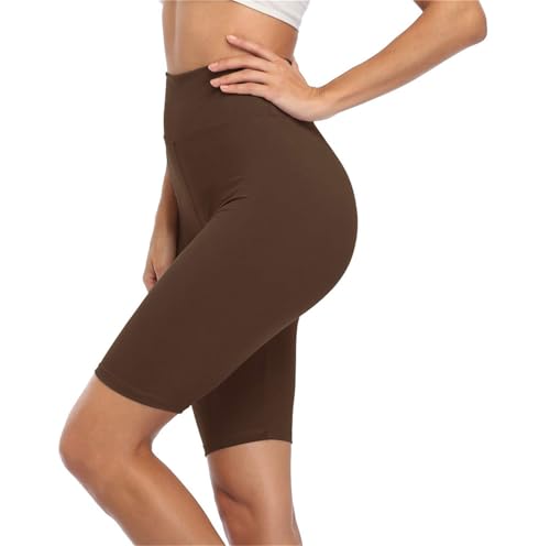 Cheapestbuy Womens High Waisted Biker Shorts Buttery Soft Short Leggings Under Dress Mid Thigh Leggings for Workout Yoga4