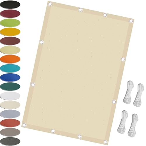Mallas red de sombra y telas toldos rectangulares de 3x7m para terrazas 2