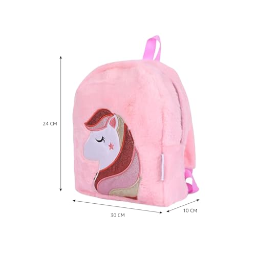 Amazon Basics Kids Character Fur Bag | Plush Soft Fur | Adjustable Shoulder Straps | Ideal for School, Picnic, Play (Faux Fur) Amazon Basics Kids Character Fur Bag | Plush Soft Fur | Adjustable Shoulder Straps | Ideal for School, Picnic, Play (Faux Fur)