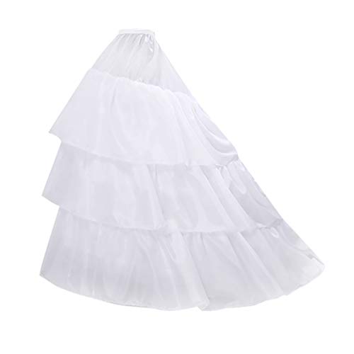 Holibanna Wedding Petticoat for Women Ball Gown Slip Crinoline Underskirt White