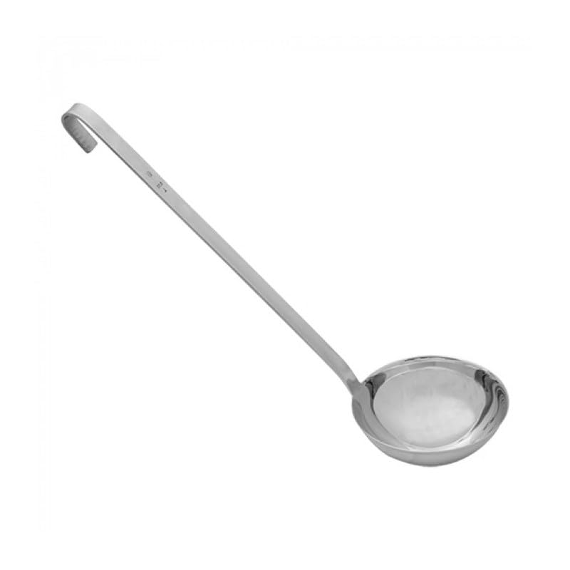 EMGA 720.446 Louche en acier inoxydable, longueur 36,50 cm, diamètre 12 cm, capacité 0,35 l