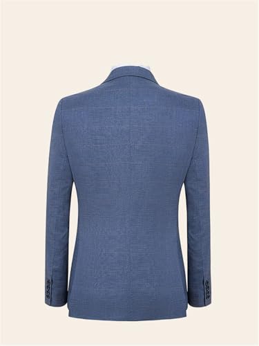 Men's Four Seasons Lapel Casual Business Suit Jacket Single-Breasted Slim Fit Daily Blazer3