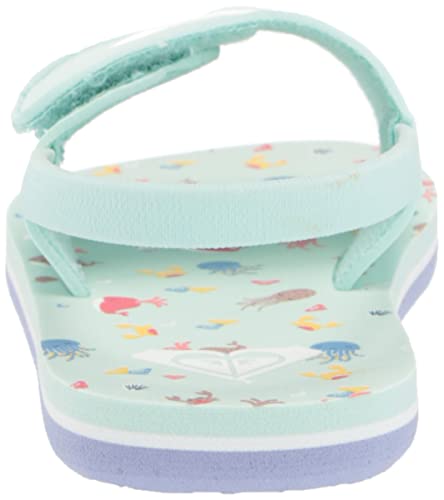 Image of Roxy Girl's TW Finn Sling Back Flip Flop Sandal Sandal, NAVY DREAM, 7 M M US Toddler