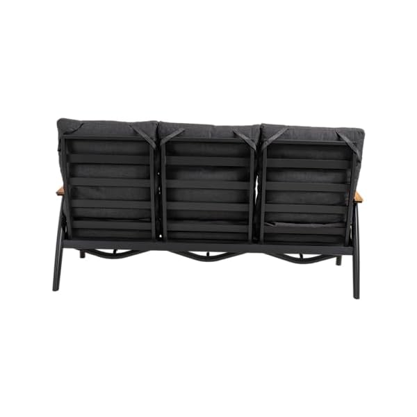 Patioco Loungebank Florence 3-Sitzer Anthrazit