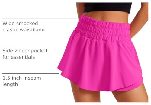 Image of CRZ YOGA Ruffle Skirt Overlay Athletic Shorts
