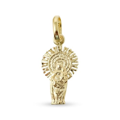 Vierge Pendentif Pilar en argent doré : le bijou idéal pour sublimer vos tenues quotidiennes