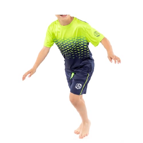 ALPHADVENTURE Sport-Set für Kinder, Trainingsanzug, kurzärmeliges T-Shirt und kurze Hose – von 6 bis 14 Jahren