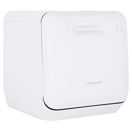 Cookology MCDW2 Small Portable Mini Table Top Dishwasher, 2 Place Settings, 3 Wash Cycles, Touch Control Buttons and ECO Friendly Mode - in White - Image 5