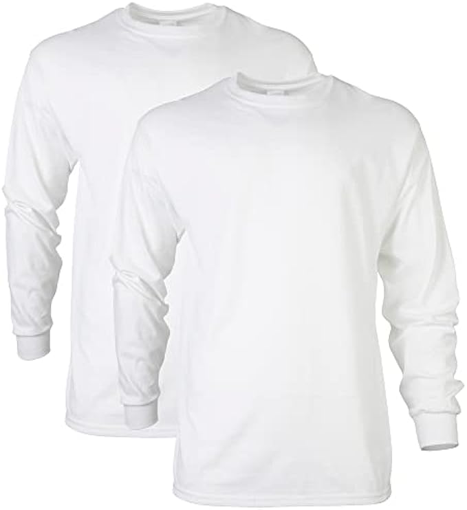 Gildan Adult Ultra Cotton Long Sleeve T-Shirt, Style G2400, Multipack