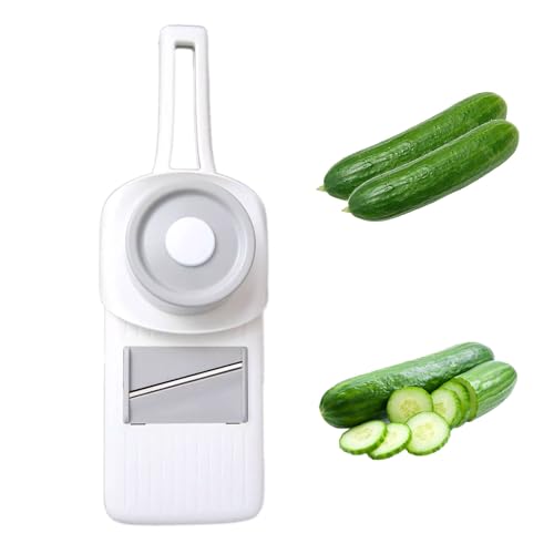 Rebanadora de alimentos para cocina | Mandolina Rebanadora manual | Picadora Verduras,Para Verduras, Patatas, Cebollas, Repollo, Frutas, Zanahorias, Con Mandolina Manual Y Picadora