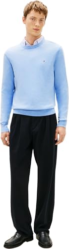 Tommy Hilfiger Herren Pima Org Ctn Cashmere Crew Neck Mw0mw28046 Pullover, Vessel Blue Heather, M – Ansicht 4