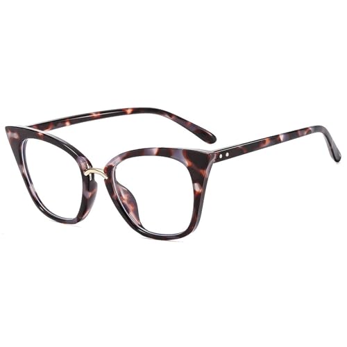 Image of Cat Eye Blue Light Blocking Glasses for Women Men, Anti-fatigue Anti UV Ray Computer Gaming Glasses