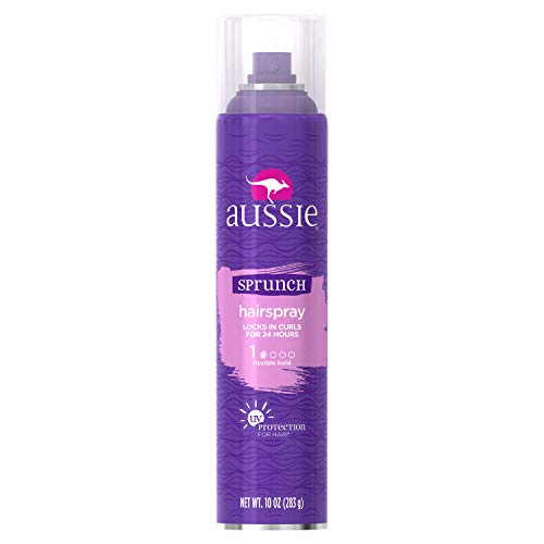 Aussie Sprunch Aerosol Hair Spray Flexible Hold 10 oz (Pack of 3)