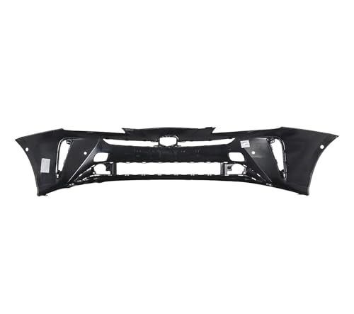 Image of FitParts Compatible with Toyota Prius 2019-2022 Front Bumper Cover | Primed, With Tow Hook Hole, Ready to Paint, OEM 5211947979, TO1000458