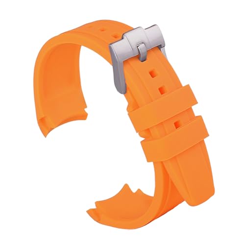 uEmoh Watch Band for Moonswatch, Curved No Gap Soft Silicone Omega X Swatch Moonwatch Strap, Speedmaster 20mm Watch, Quick Release Watch Replacement Strap Men Women, 20mm, Silicone, no gemstone