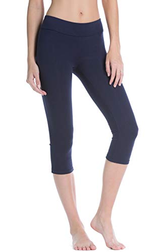 Fishers Finery Women's Ecofabric Classic Athletic Workout Yoga Capri