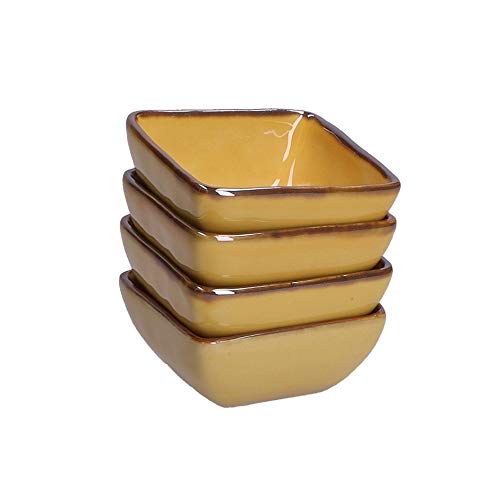 Rose & Tulipani - Concerto Ocre Coupelle carrée 8 cm Lot de 4 Cover