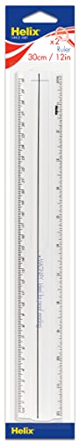 Helix 2X Magnifier Ruler, 12 Inch / 30Cm (61002) #TOP13