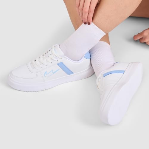 Campus Store Campus Men's Camp Clint Sneakers White/Light Sky, UK 10 - Image 5